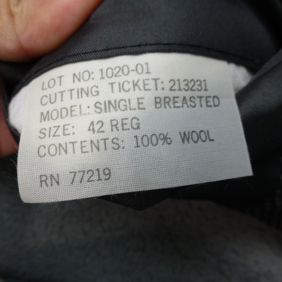 Baracuta Suit Jacket Mens 42R Brown Black Single Breasted Blazer Notch Lapel - Picture 8 of 14